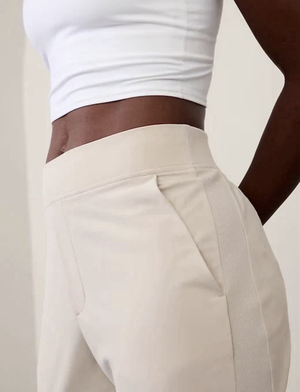 Athleta Brooklyn Mid Rise Ankle Pant, Abalone Lightweight Pants NWT - Size 0